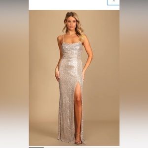 Lulu's Sequin Maxi Dress